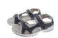 Trekkingsandaler dame denimfarvet læder str. 39
